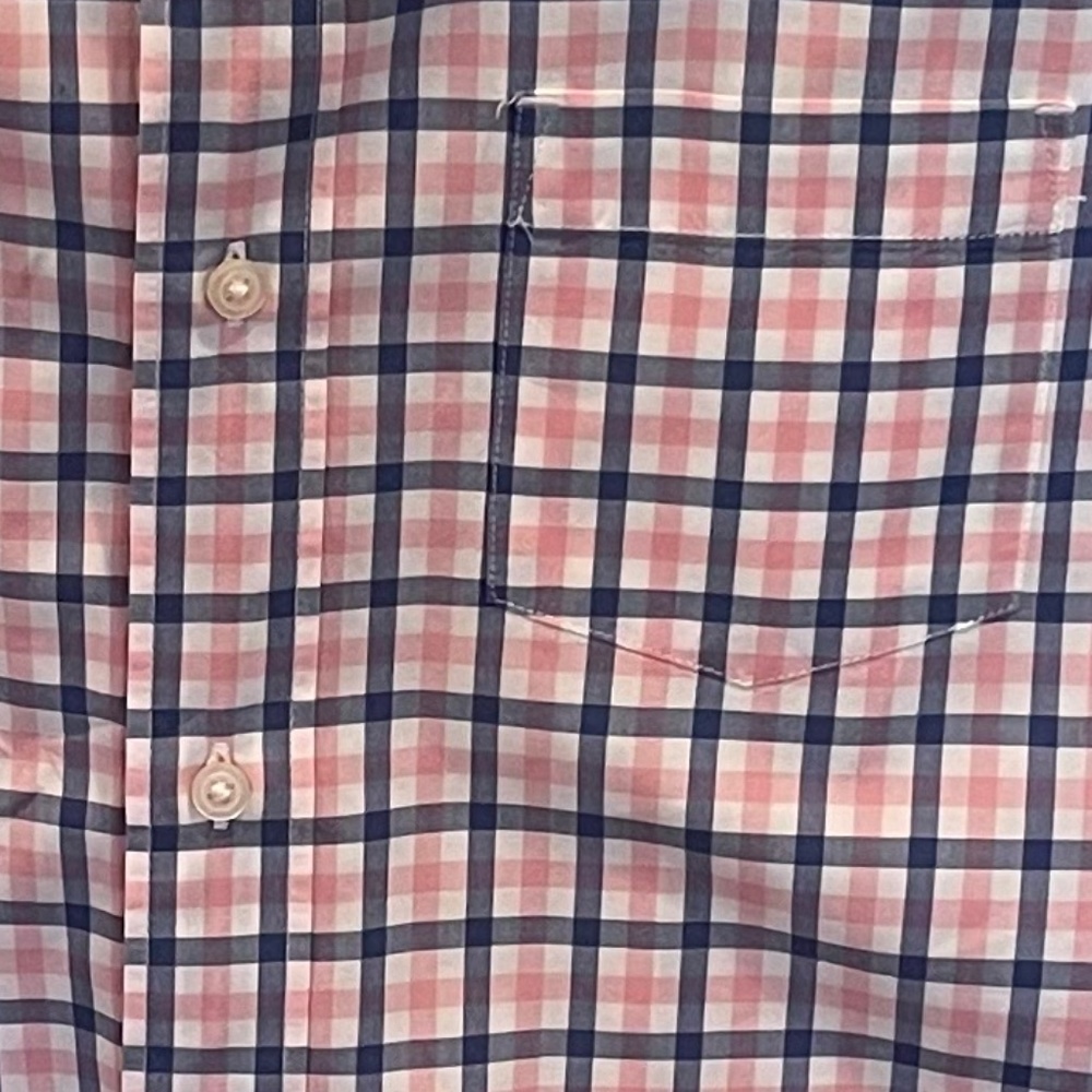 Crewcuts Windowpane Blue and Pink Plaid Boys' Size 14 Oxford